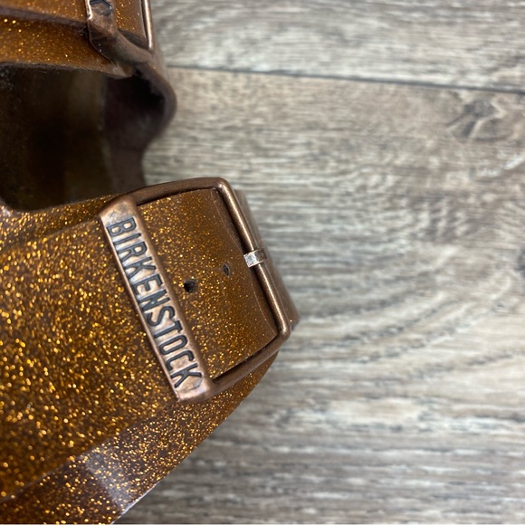 Birkenstock Arizona Sandals Magic Galaxy Glitter Bronze Sz 37/US 6-6.5 Womens - Picture 7 of 9